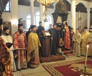 14.02.2013г. Гр. Ивайловград - храм „Св. Преображение” - Архиерейска света Литургия . Литийно шествие до центъра и благодарствен молебен .