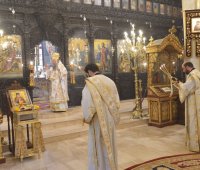 11.06.2019 г. -  Свети Лука архиепископ Симферополски Чудотворец. Архиерейска света Литургия в митрополитския храм „Св. вмчца Марина”, град Пловдив.