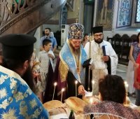 07.08.2019 г. - Вечерня с Молебен канон на Пресвета Богородица в град Пазарджик.