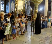 09.08.2019 г. - Вечерня с Молебен канон на Пресвета Богородица в град Пазарджик.
