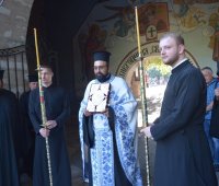 10.08.2019 г. - Вечерня с Молебен канон на Пресвета Богородица пред Чудотворната икона на Божията Майка - „Елеуса“ в Бачковската света обител „Успение Богородично“.