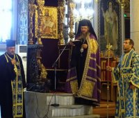 12.08.2019 г. - Вечерня с Молебен канон на Пресвета Богородица в град Пазарджик.