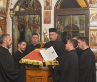 21.12.2019 г. - Архиерейска вечерня с чин на монашеско пострижение в манастир 