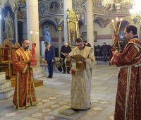 05.04.2020 г. - 5 Неделя на Великия пост - на преп. Мария Египетска. Архиерейска света Литургия в катедрален храм 